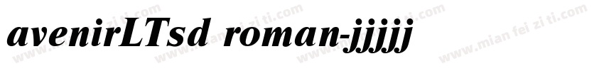 avenirLTsd roman字体转换